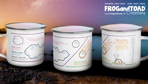 Émail Campeur Tasse / Enamel Campers Mug - Roches Spatiales / Space Rocks - FROG and TOAD Créations